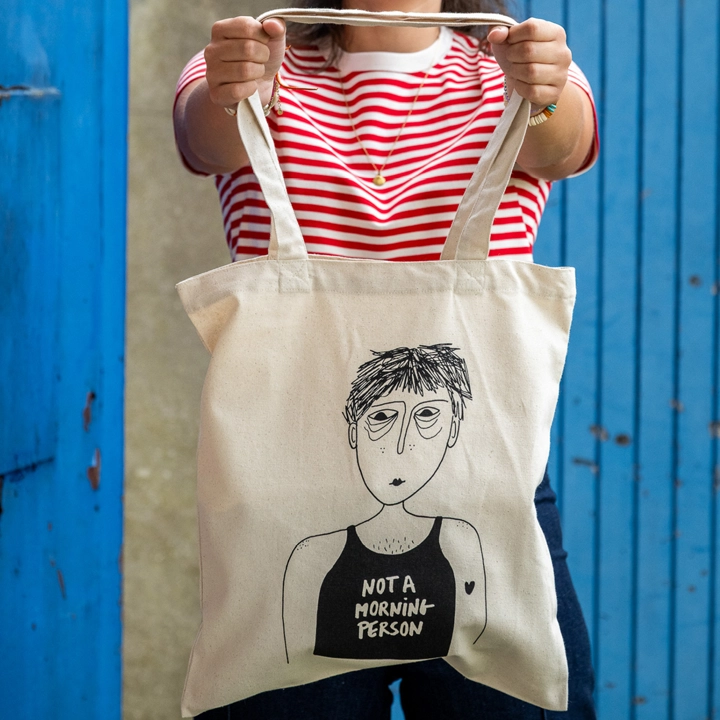 Not a morning person Totebag - helen b - Bilde 2