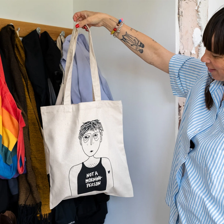 Not a morning person Totebag - helen b - Bilde 3