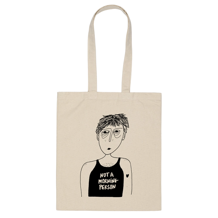 Not a morning person Totebag - helen b