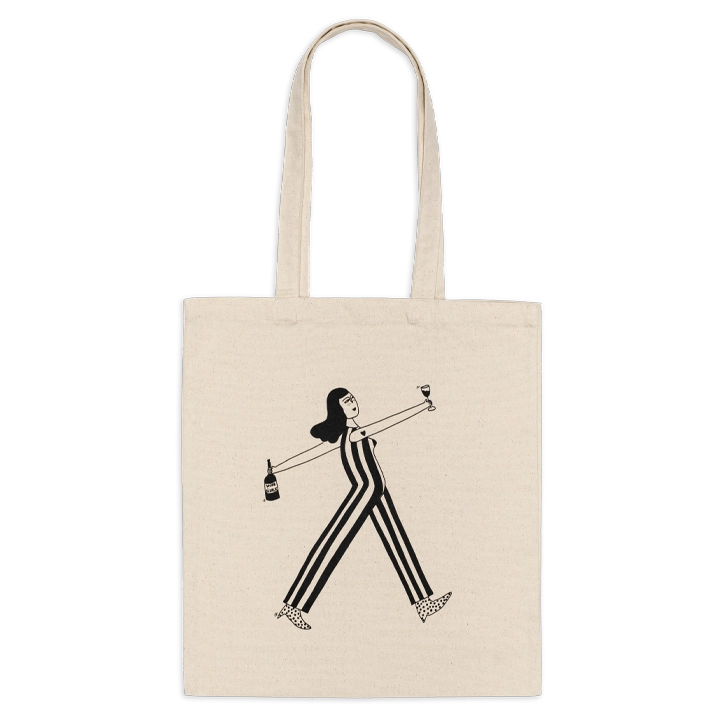 Wine O'Clock Totebag - helen b