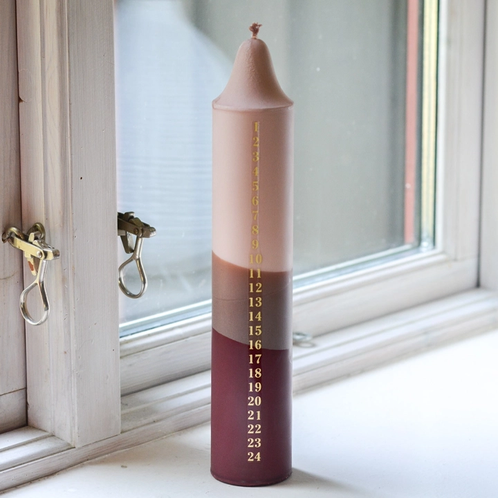 Adventslys Beige/Brown/Red - Nordtrice Candles - Bilde 2