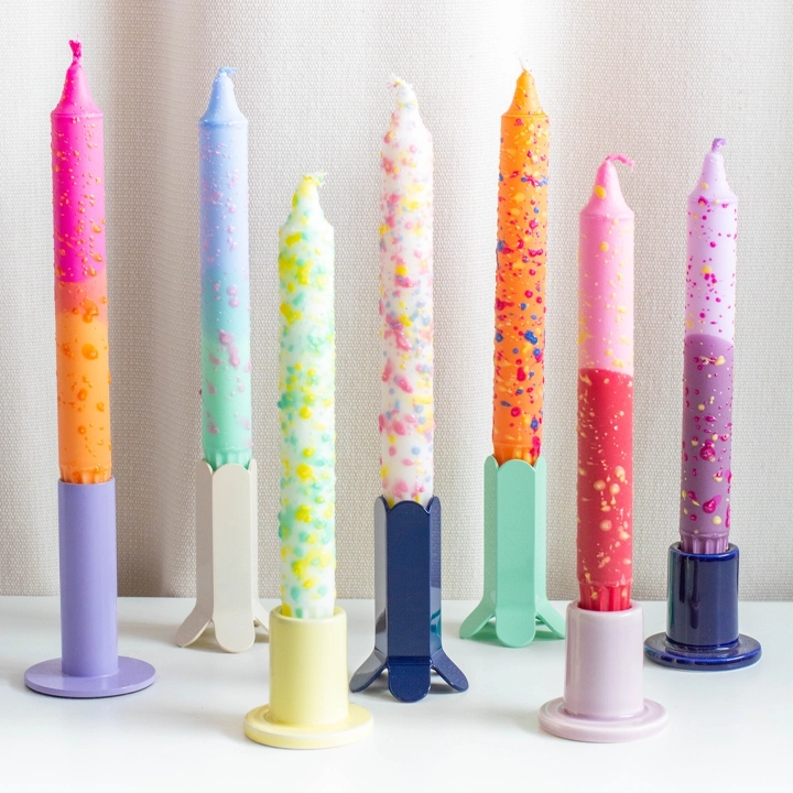 Stearinlys - Summer Vibes / Pink & Red Yellow Confetti - Nordtrice Candles - Bilde 4